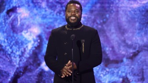 LOS ANGELES, CALIFORNIA - FEBRUARY 05: (FOR EDITORIAL USE ONLY) Malcolm-Jamal Warner speaks onstage during the 65th GRAMMY Awards Premiere Ceremony at Microsoft Theater on February 05, 2023 in Los Angeles, California. (Photo by Frazer Harrison/Getty Images)