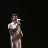 Harry Styles performs on stage at the Brit Awards 2020 in London, Tuesday, Feb. 18, 2020.