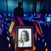 A picture of Nobel Peace Prize laureate Maria Corina Machado is seen among portraits of previous winners in the "Nobel Field" at the exhibition "Democracy on the brink" in honour of the laureate at the Nobel Peace Center in Oslo on Dec. 9, 2025, on the eve of the Nobel Peace Prize ceremony.