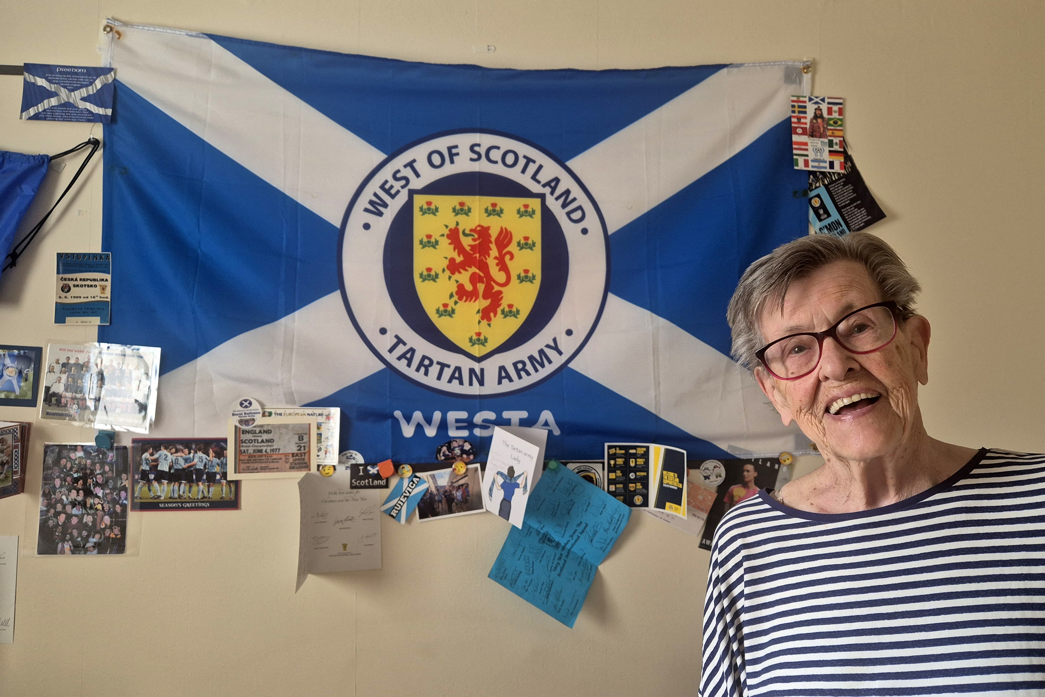 She waited decades for Scotland to make the World Cup. At 93, she'll be cheering in person