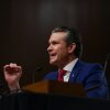 Pete Hegseth, U.S. President-elect Donald Trump's nominee for defense secretary, testifies during his confirmation hearing before the Senate Armed Services Committee on Capitol Hill on Jan. 14.