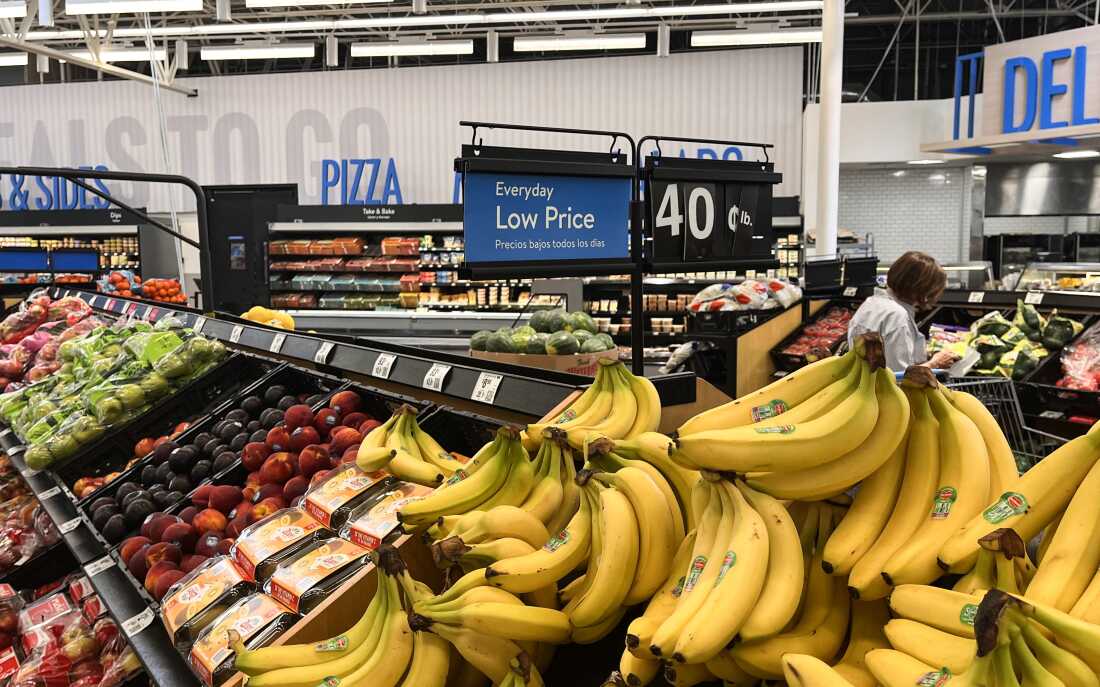Fruit and vegetables are seen at a Walmart supermarket in Houston on May 15.