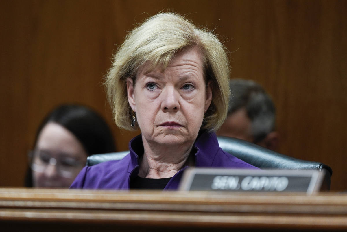 Sen. Tammy Baldwin, a Democrat from Wisconsin, attends a Senate Appropriations hearing on June 3.