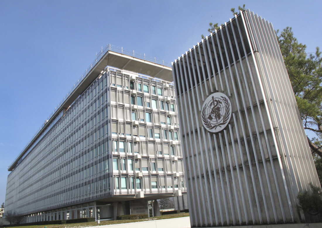 This Wednesday, March 11, 2015 photo shows the World Health Organization (WHO) headquarters building in Geneva, Switzerland. 