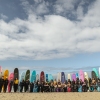 An effort called One More Hour, created by the Foundation for Social Connection and the dating app Hinge, invests in groups where people can find friends — like this surfing club for women of color in Los Angeles called Intrsxtn Surf.