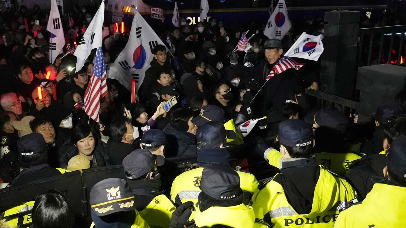 South Korean President Yoon arrested over martial law decree : NPR