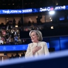 Biden caps off a career in public service as Democrats celebrate his legacy at DNC 3 Former US Secretary of State Hillary Clinton salutes the attendees as she steps off stage after speaking on the first day of the Democratic National Convention.