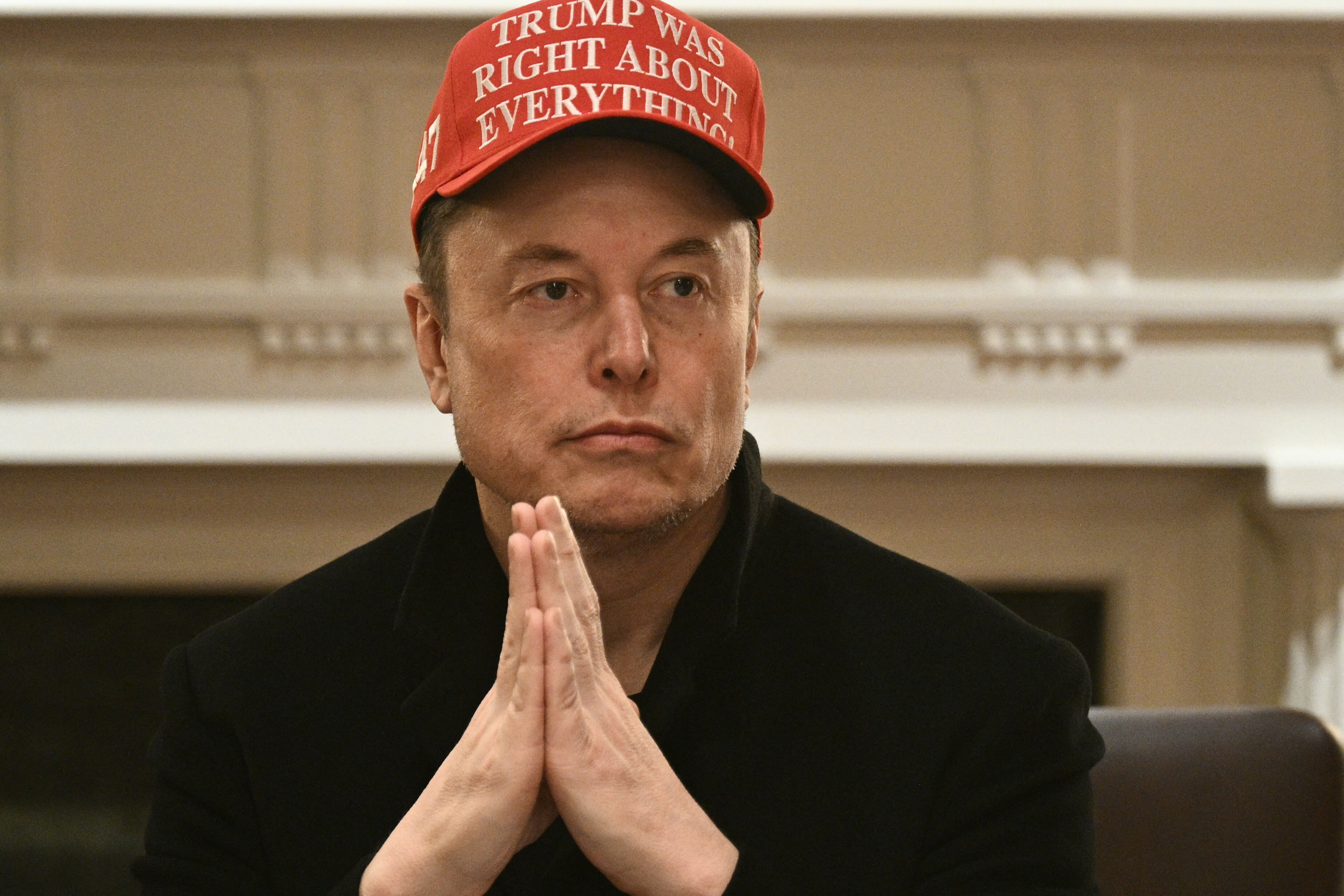 Elon Musk at a meeting in the Cabinet Room of the White House on March 24, 2025, in Washington, D.C.