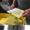 In this file photo from 2024, Pennsylvania poll workers demonstrate how ballots are are received, processed, scanned and securely stored.