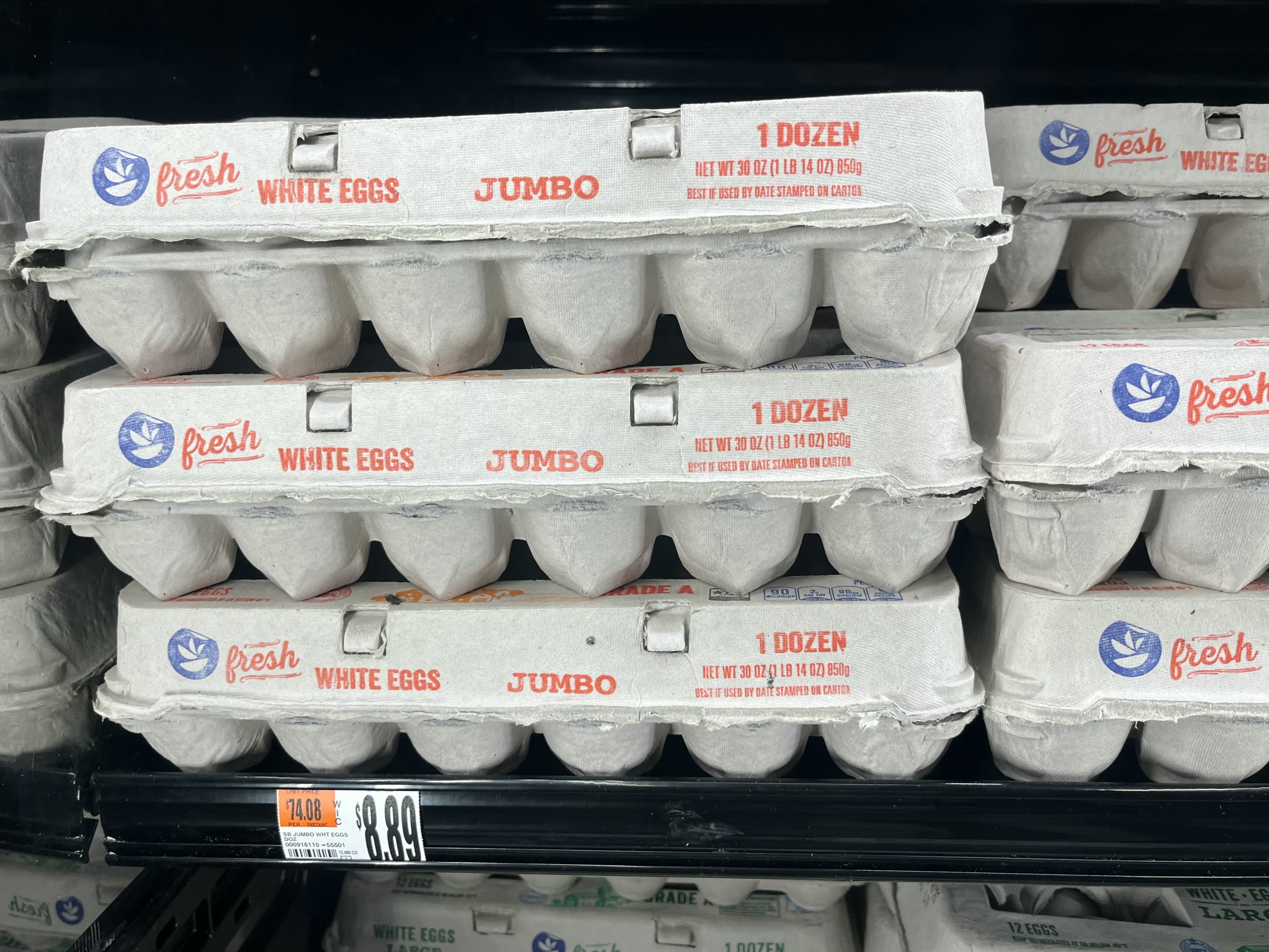 Egg prices jumped more than 15% in January, after farmers had to cull millions of laying hens due to avian flu. The rise in grocery prices kept overall inflation elevated.