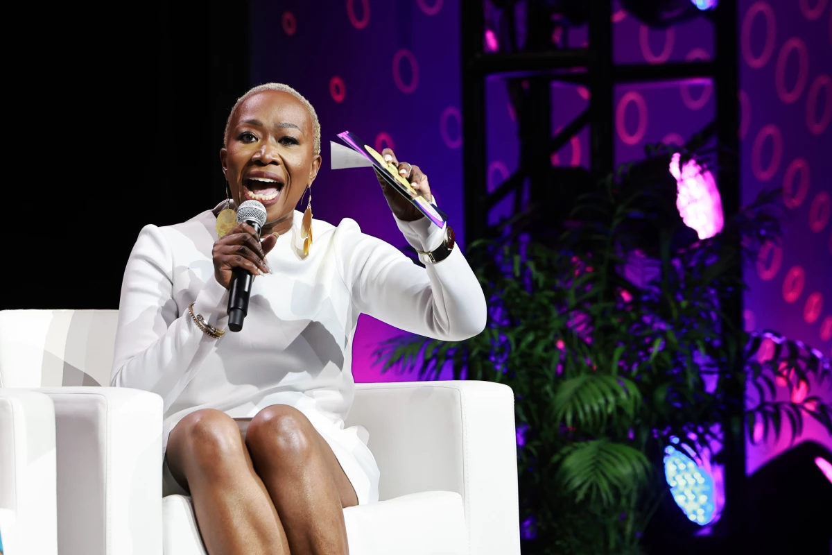 Joy Reid speaks in New Orleans in 2024.