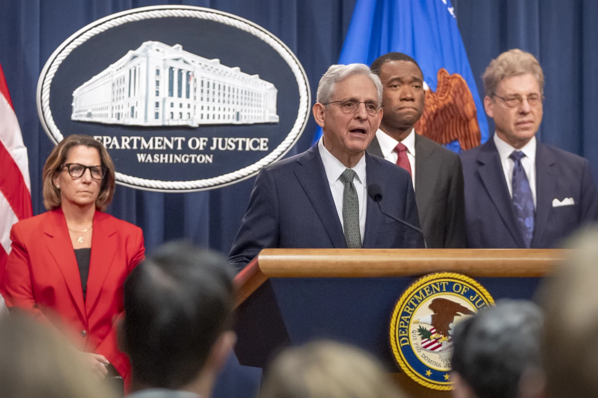 Attorney General Merrick Garland speaks during a news conference on Thursday, Oct. 10, 2024, in Washington to announce that TD Bank will pay an approximately $3 billion settlement after authorities say the financial institution's lax practices allowed for significant money laundering.