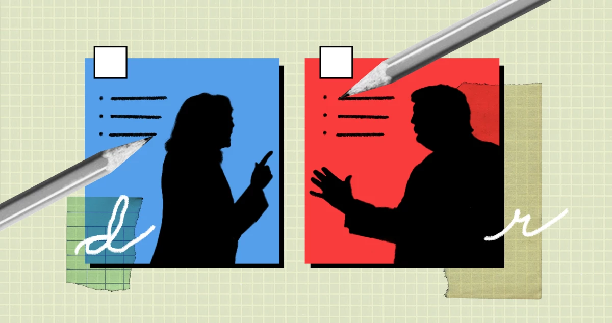 Presidential candidates Kamala Harris and Donald Trump will face off in a debate on Tuesday.