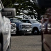 COLMA, CALIFORNIA - JANUARY 06: Ford pickup trucks are displayed on the sales lot at Serramonte Ford on January 06, 2026 in Colma, California.