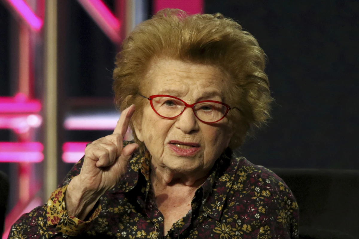 Dr. Ruth Westheimer participates in an 'Ask Dr. Ruth' panel at the Television Critics Association Winter Press Tour on Feb. 11, 2019, in Pasadena, Calif. Westheimer died Friday at age 96.