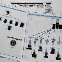 A document that was included in the Department of Justice release of the Jeffrey Epstein files, photographed Monday, Feb. 2, 2026, shows a diagram prepared by the FBI attempting to chart the network of Epstein's victims and the timeline of their alleged abuse.