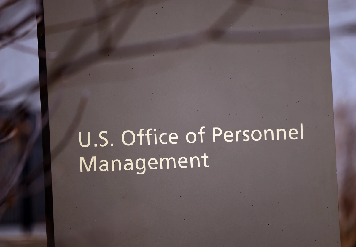 The Theodore Roosevelt Federal Building headquarters of the U.S. Office of Personnel Management is seen on February 3, 2025 in Washington, D.C.