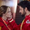 The love story between superfan Alana (Hunter King) and Chiefs Director of Fan Engagement (Tyler Hynes) is just one of the love stories in Holiday Touchdown.