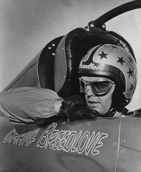 American racing driver Craig Breedlove, circa 1964.