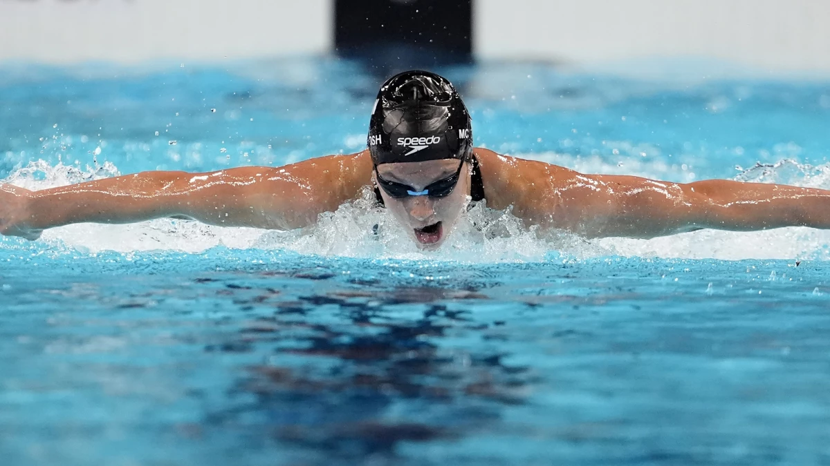 Summer McIntosh, of Canada, won yet another gold at the Paris Olympics. This time she cruised to victory in the women's 200-meter butterfly final on Thursday.
