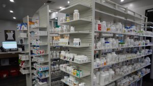 Prescription drugs sit ready to be distributed to patients at 986 Pharmacy, an independent pharmacy in Alhambra, California. 