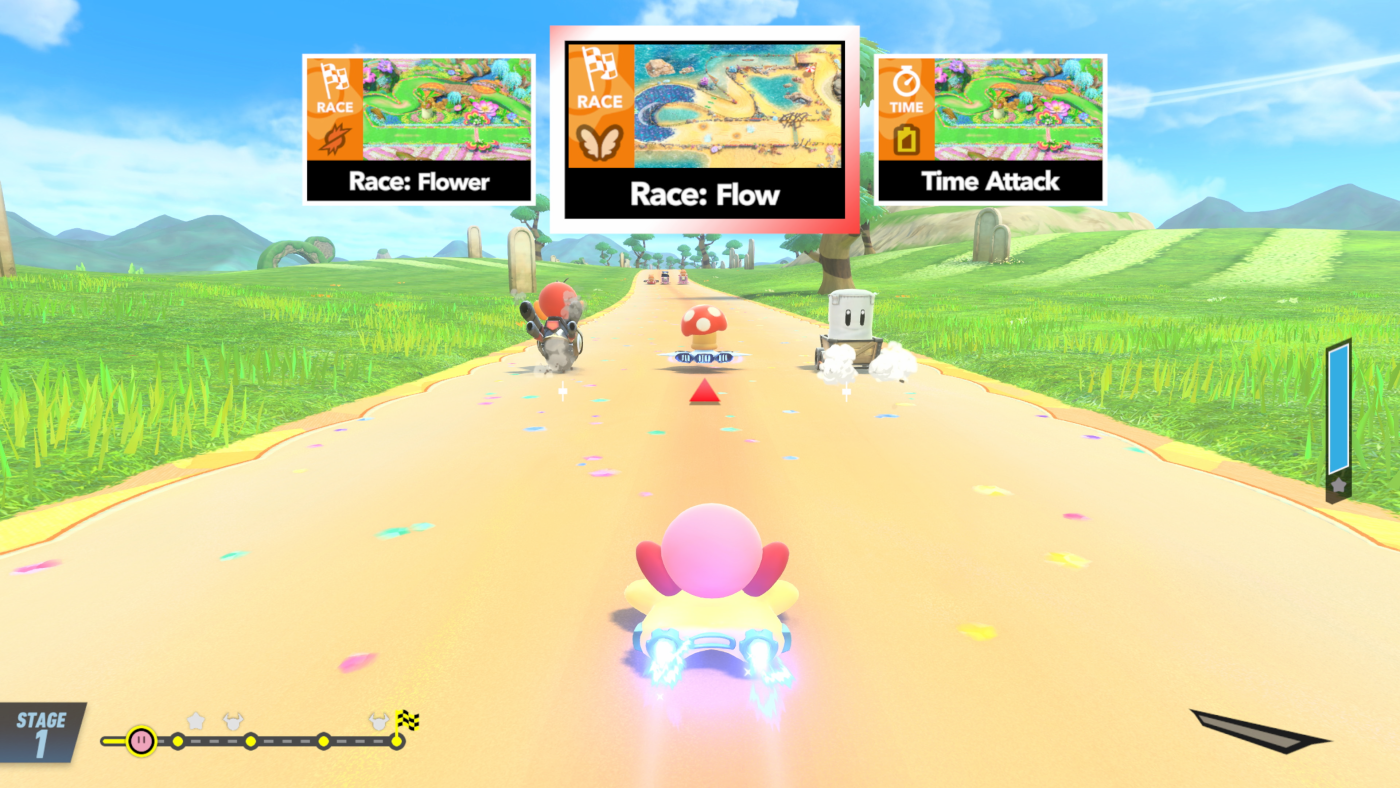 Kirby Air Riders is radically simple alternative to racing classics like Mario Kart