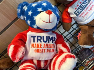 The Trump Store in Bensalem, Pa., sold a wide variety of products before it closed early this year. Items included an