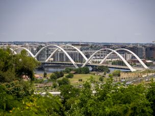David Maloney, D.C.'s state historic preservation officer, suggested the arch could be built near the Frederick Douglass Memorial Bridge in southeast D.C. with fewer negative consequences.