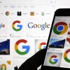 This photo, taken Sept. 11, 2023, shows various Google logos when searched on Google. If government regulators succeed in forcing Google to spin off its Chrome browser business, it's likely to unleash drastic changes designed to undermine the dominance of the Google search engine.