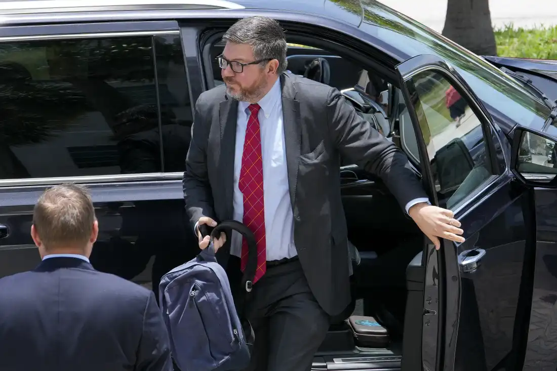 Stanley Woodward, the third-highest ranking official at the Justice Department — pictured in 2023 — clashed repeatedly with Judge Ana Reyes at Friday's hearing. 