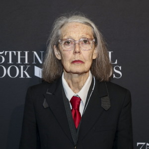 Poet Anne Carson at the 75th National Book Awards in 2024.