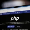 The homepage of the PHP.net website.