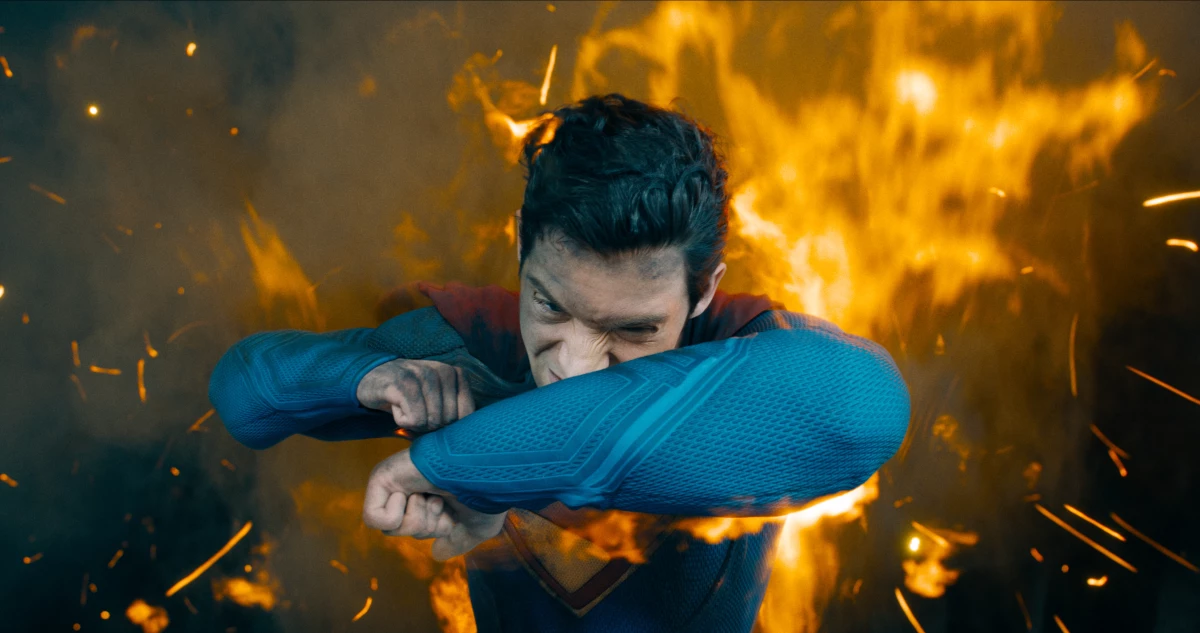 David Corenswet as Superman.