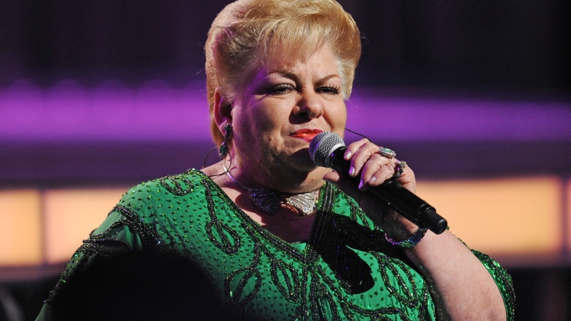 Mexican singer Paquita la del Barrio performs at the 14th annual Latin Grammy Awards in Las Vegas, Nevada.