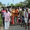 Family members take part in a funeral procession for victims who died after consuming toxic alcohol in Kallakurichi district of India's Tamil Nadu state on Thursday.
