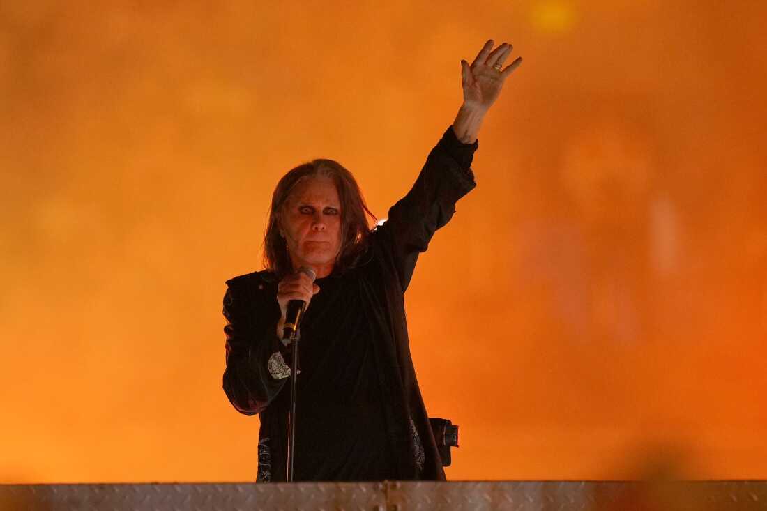 Ozzy Osbourne performs