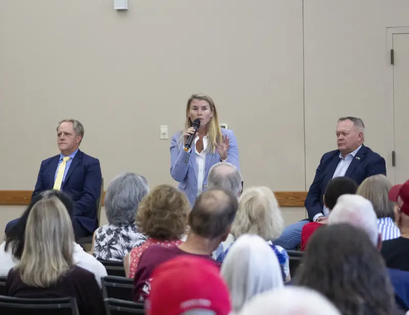 Republican candidate Amanda McKinney.