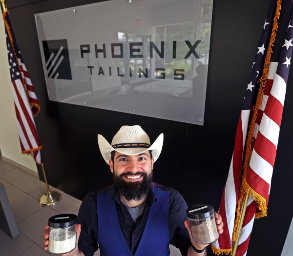 Tomas Villalón, chief technology officer and co-founder at Phoenix Tailings, poses for a portrait on June 11.