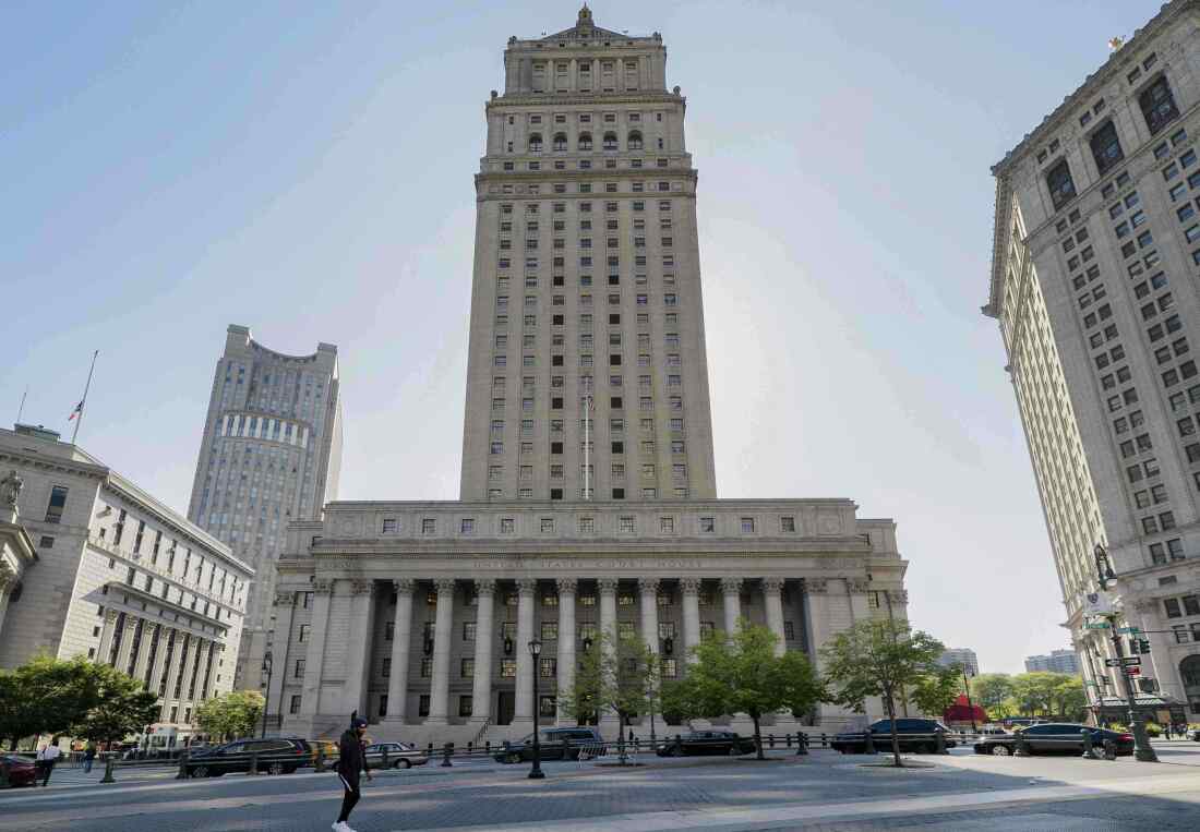 A view of the Thurgood Marshall U.S. Courthouse in Manhattan, N.Y., where the Second Circuit Court of Appeals is seated, from 2020.