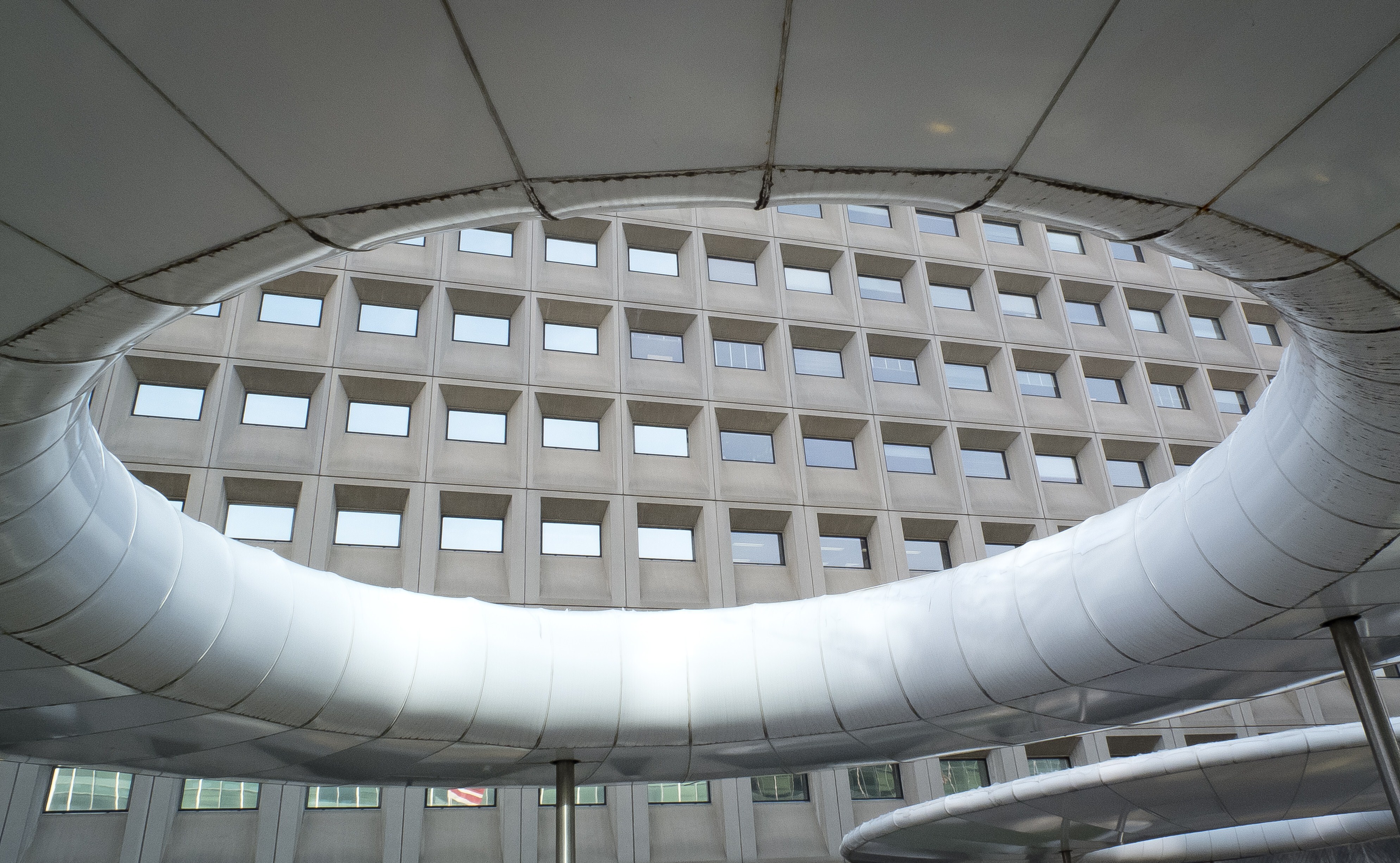 An architectural detail of the The Robert C. Weaver Federal Building, photographed in Washington, D.C., in 2014.