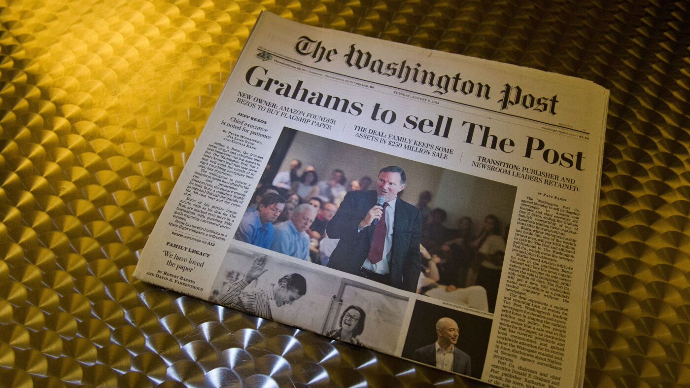 ‘Washington Post’ CEO Will Lewis departs after mass layoffs : NPR