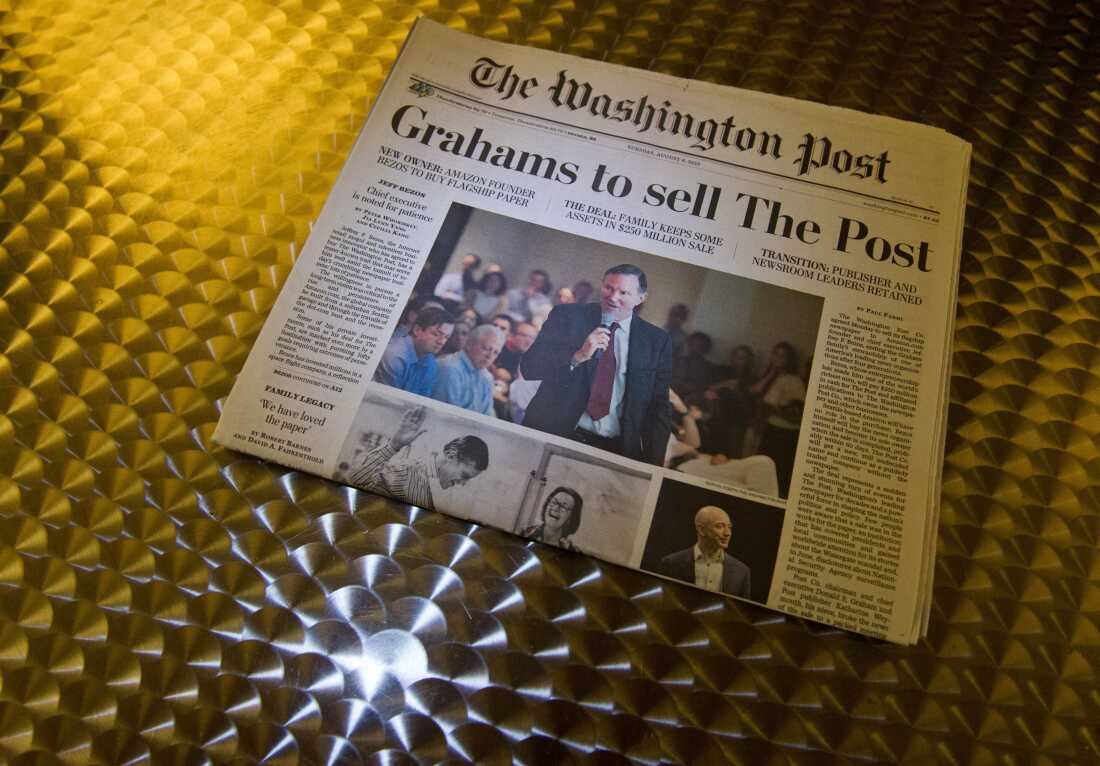 The front page of The Washington Post on August 6, 2013 marked the news that the Graham family, which had owned the newspaper for generations, was selling it to Amazon founder Jeff Bezos.