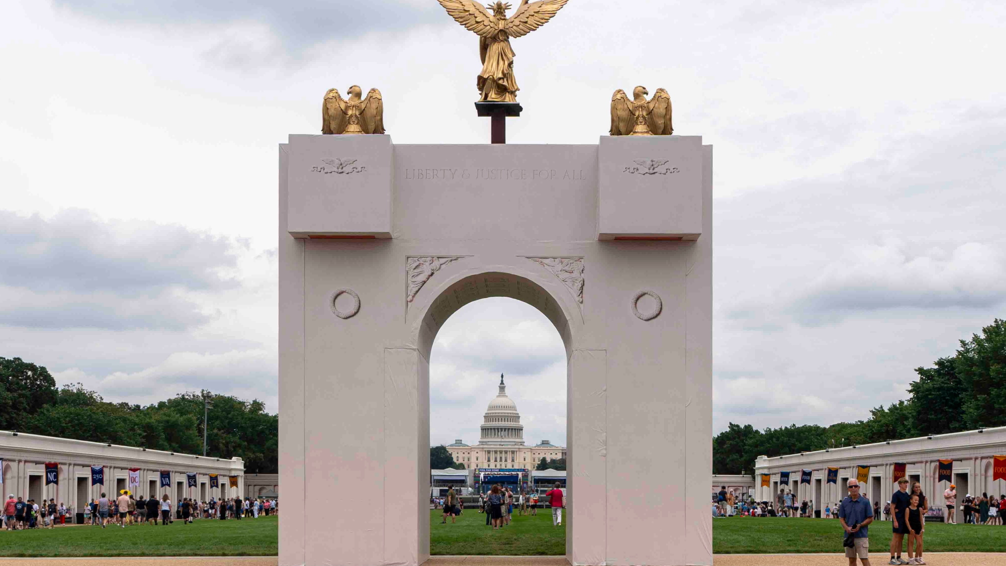 Trump: D.C. arch will serve as 'military complex'