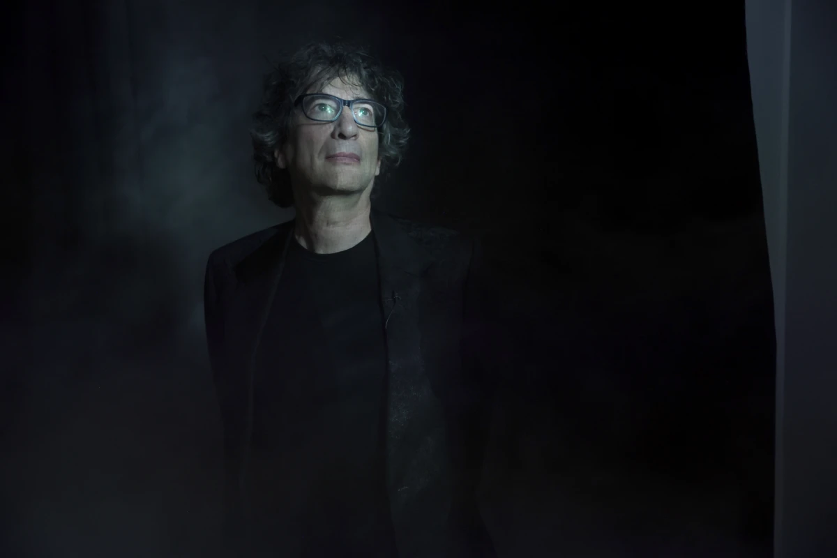 Author Neil Gaiman at an event for Audible celebrating The Sandman: Act III in 2022.