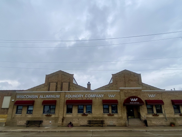 Wisconsin Aluminum Foundry was founded in 1909 in Manitowoc, Wisc. It manufacturers auto components, parts for medical and military equipment, satellite dishes and even cookware.