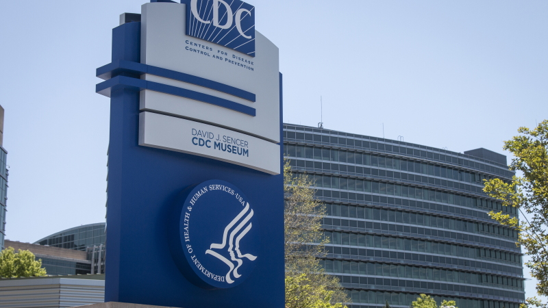 The Centers for Disease Control and Prevention offices in Atlanta are seen in 2022. The agency is investigating a rise in cyclosporiasis cases.