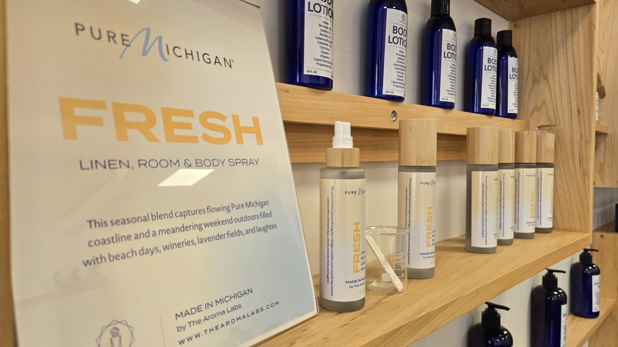 The state of Michigan hopes its scents will bring people to visit