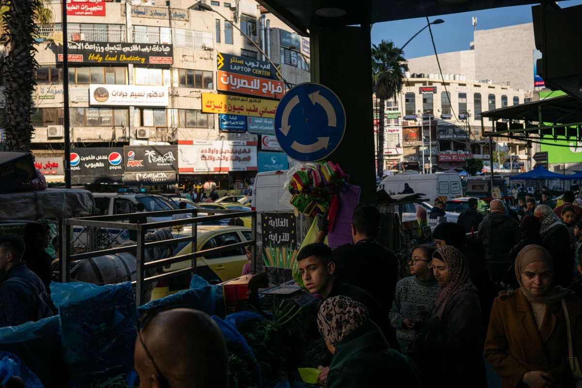 A view of central Hebron, in the occupied West Bank, on Feb. 11.