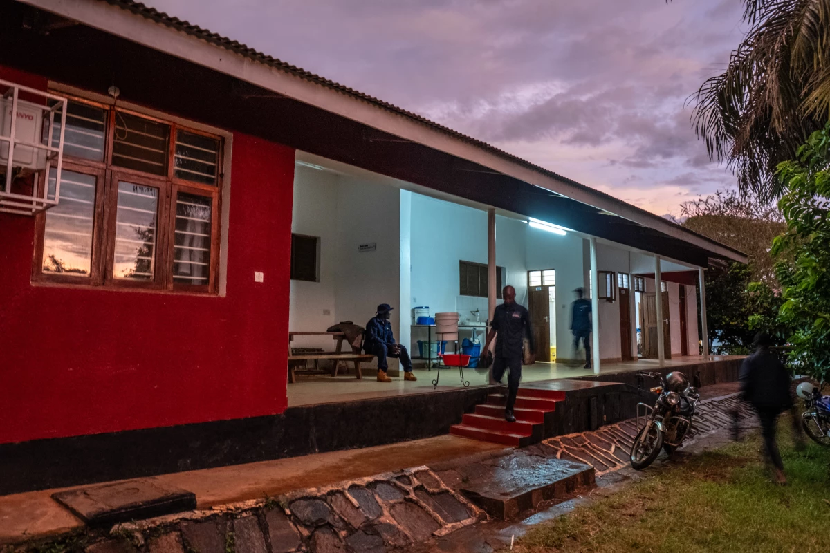 Rodent trainers prepare to embark for a training exercise at the Apopo headquarters in Morogoro, Tanzania.