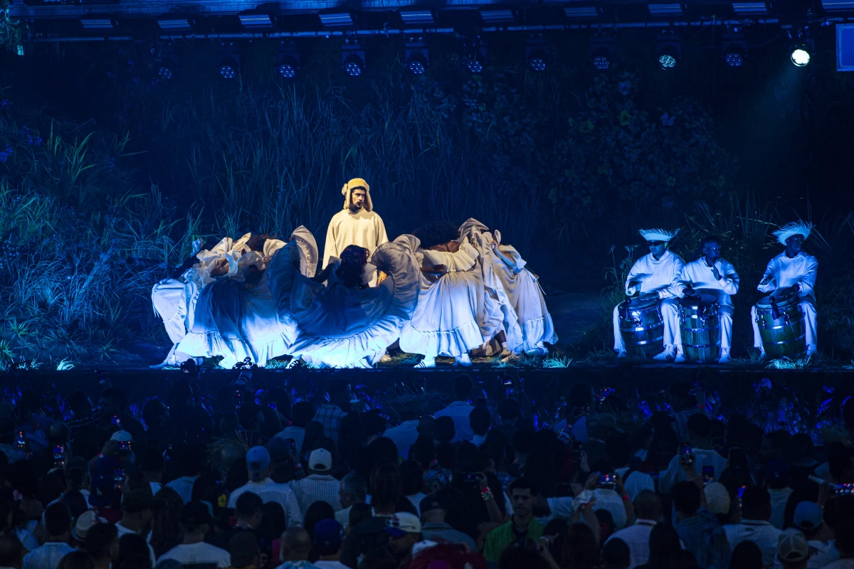 Bad Bunny's concert is a celebration of traditional Puerto Rican rhythms, including the bomba that was first danced by enslaved Africans along the island's coasts.